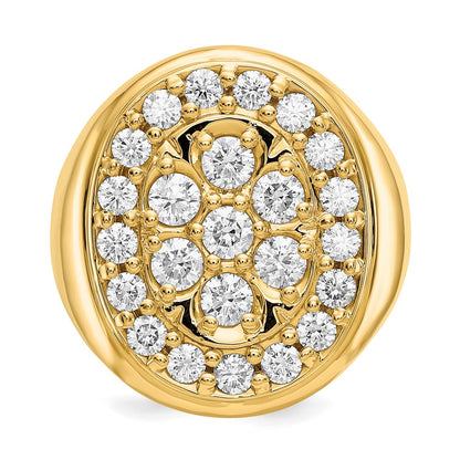 14K Yellow Gold A Real Diamond men's ring