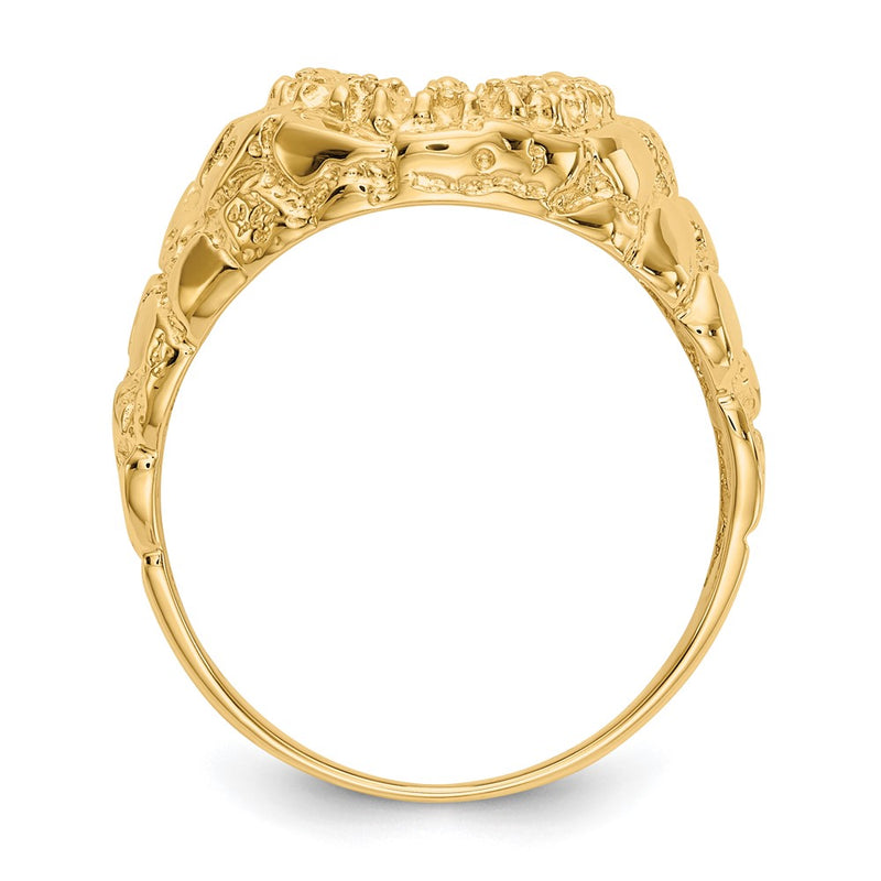 14K Yellow Gold VS Real Diamond men's ring