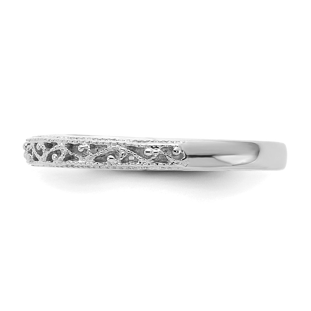 14k White Gold Band
