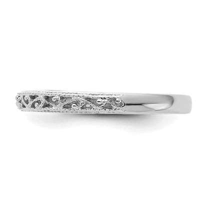 14k White Gold Band