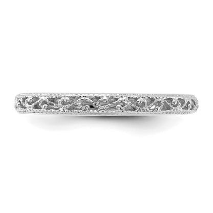 14k White Gold Band