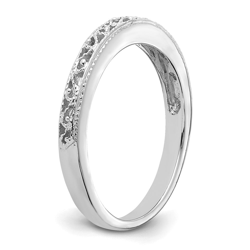 14k White Gold Band