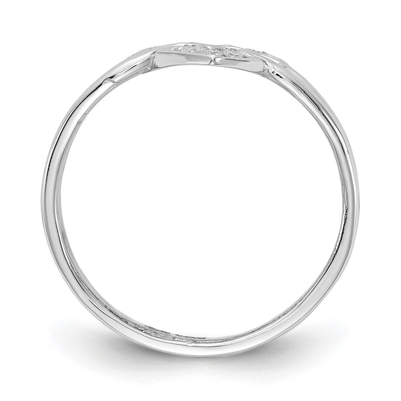 14k White Gold A Real Diamond ring