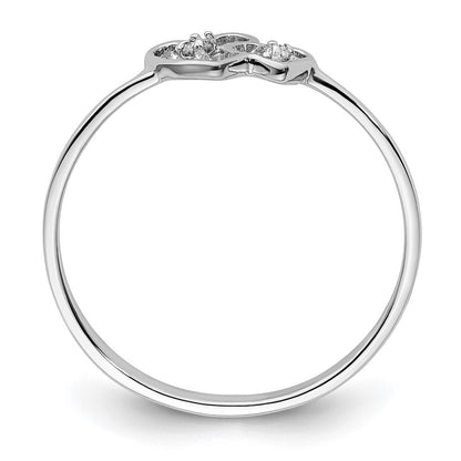 14k White Gold A Real Diamond ring