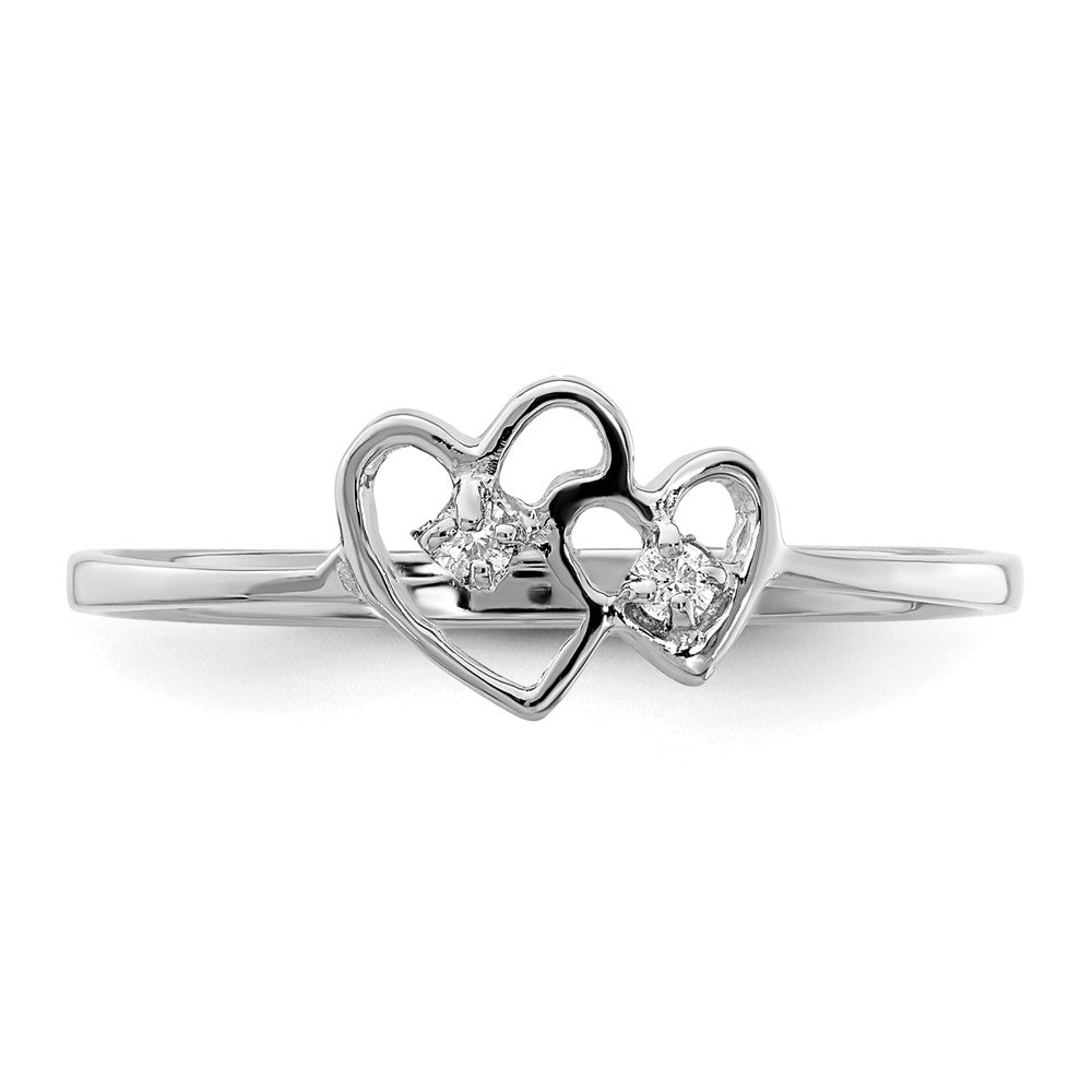14k White Gold A Real Diamond ring