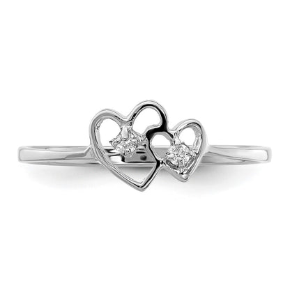 14k White Gold A Real Diamond ring
