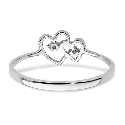 14k White Gold A Real Diamond ring