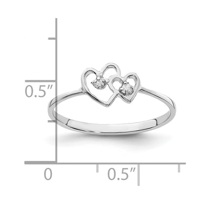 14k White Gold A Real Diamond ring