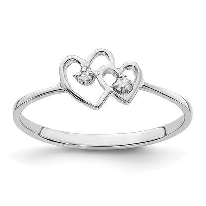 14k White Gold A Real Diamond ring