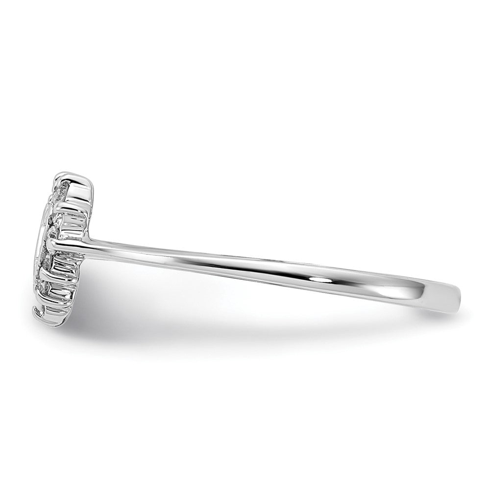14k White Gold AAA Real Diamond ring