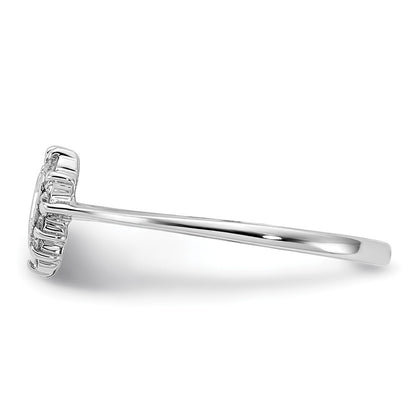 14k White Gold AAA Real Diamond ring