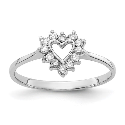 14k White Gold AAA Real Diamond ring