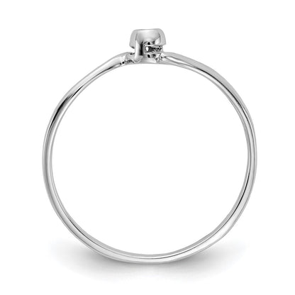 14k White Gold A Real Diamond ring