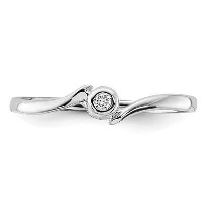 14k White Gold A Real Diamond ring
