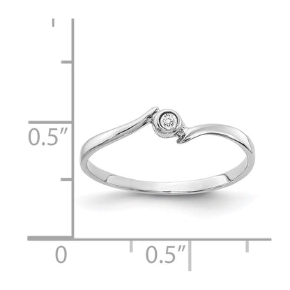 14k White Gold A Real Diamond ring