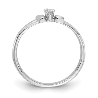 14k White Gold A Real Diamond ring
