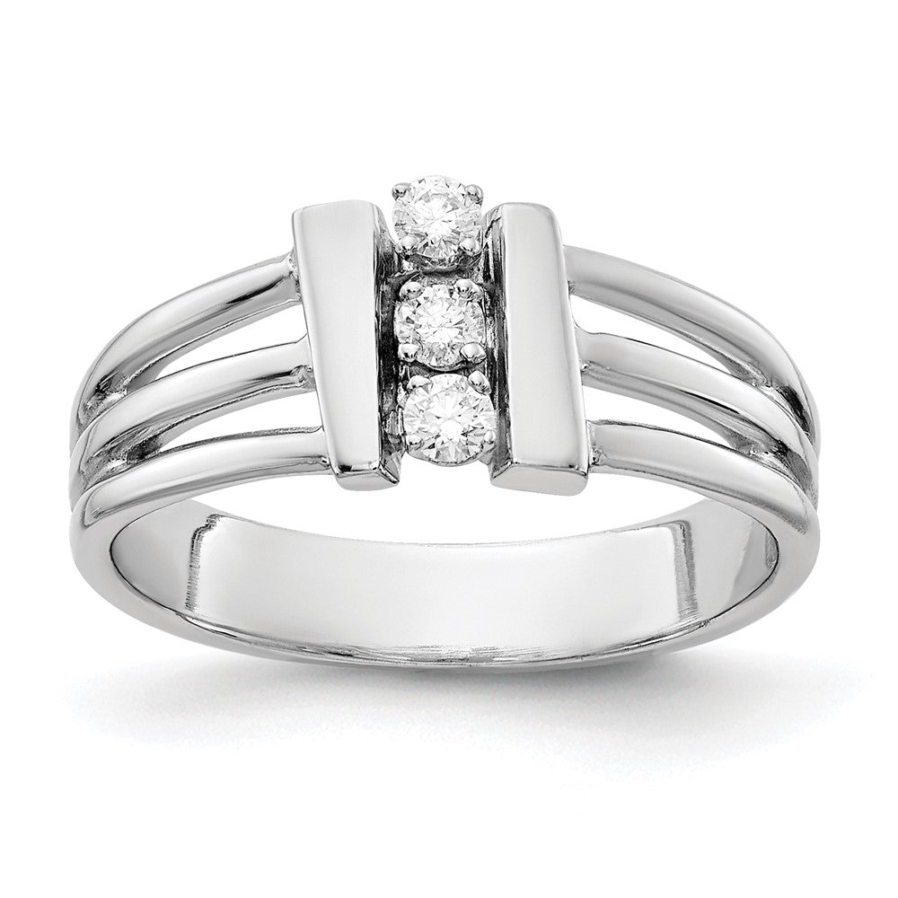 14k White Gold A Real Diamond ring