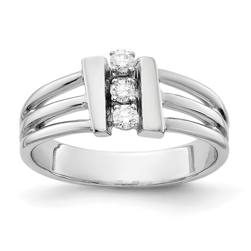14k White Gold A Real Diamond ring