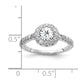 14k White Gold 5mm Cubic Zirconia AAA Real Diamond ring