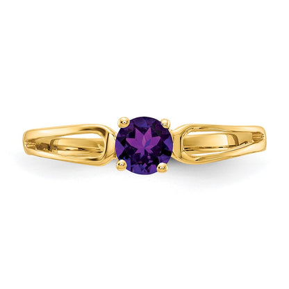14K Yellow Gold Amethyst ring