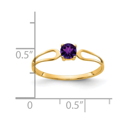 14K Yellow Gold Amethyst ring