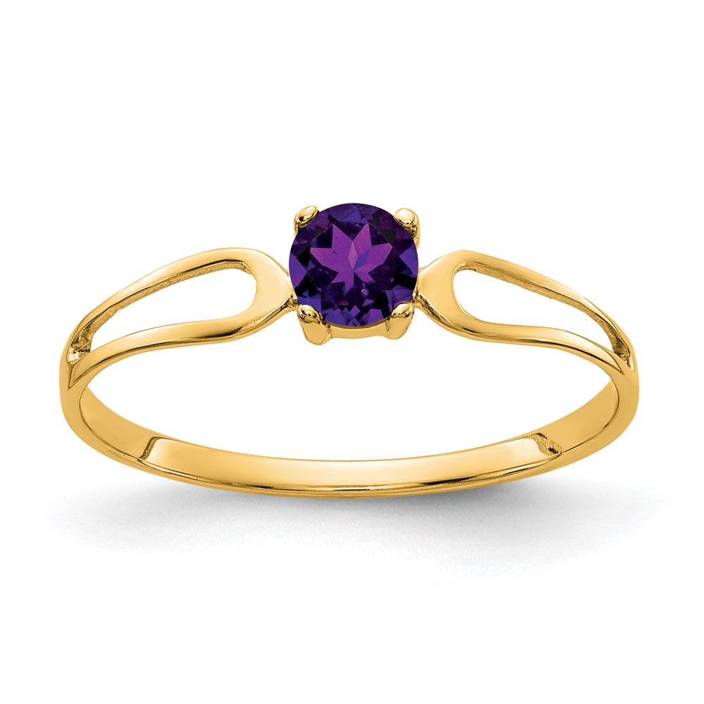 14K Yellow Gold Amethyst ring
