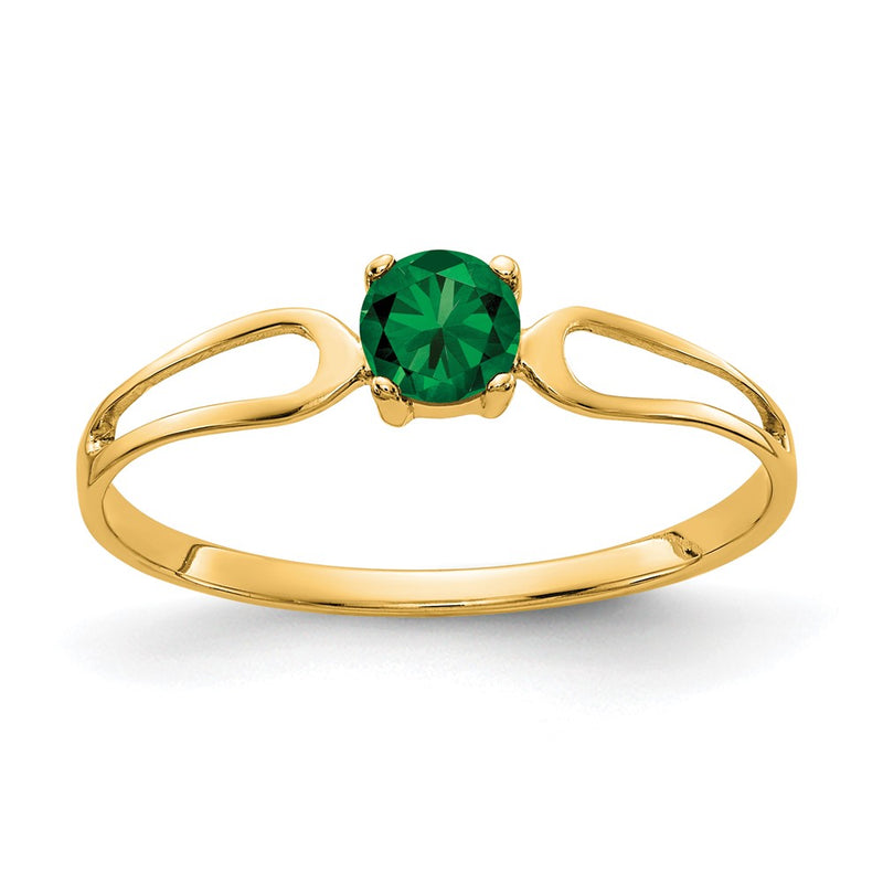 14K Yellow Gold 4mm Mount St. Helens ring