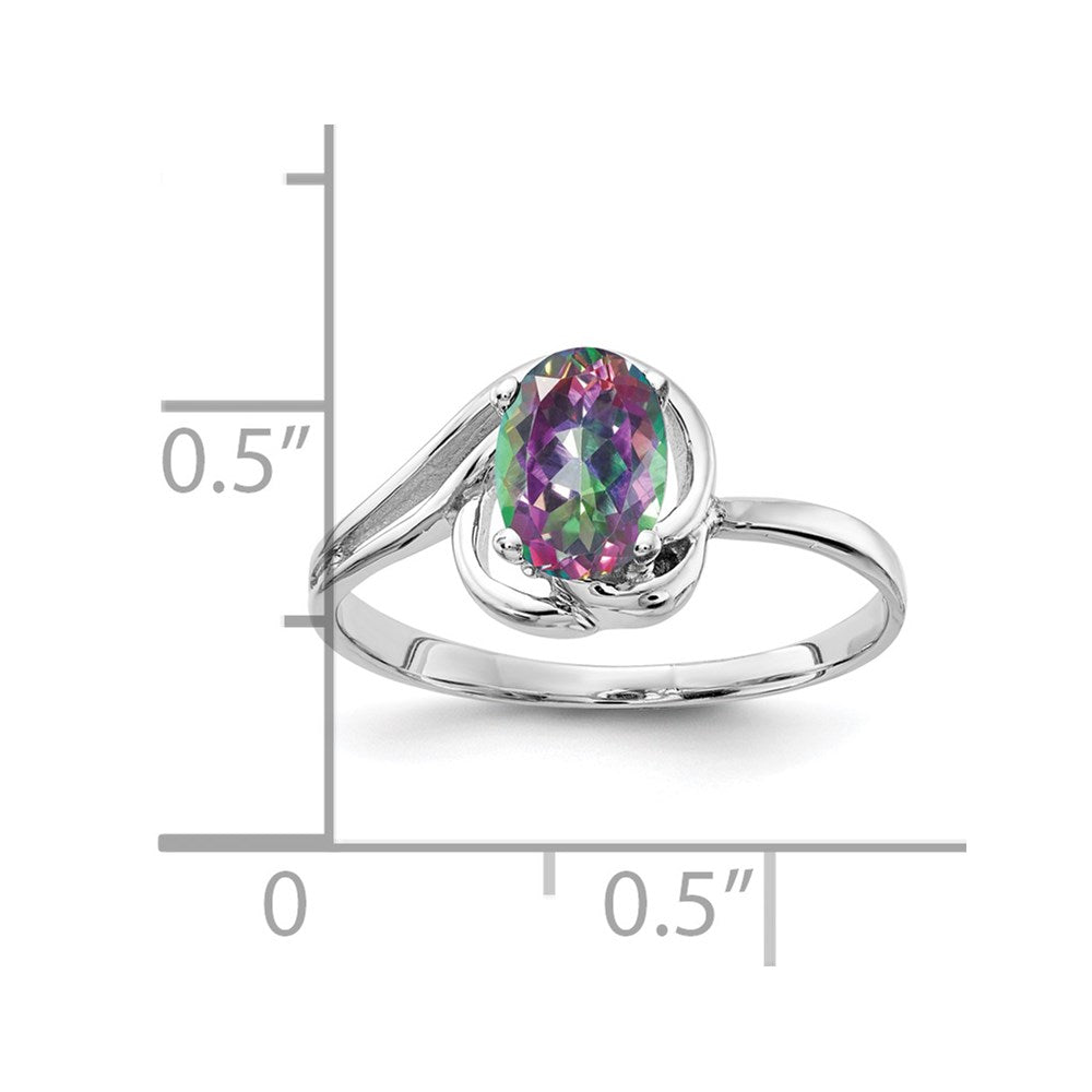 Solid 14k White Gold Ring