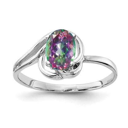 Solid 14k White Gold Ring