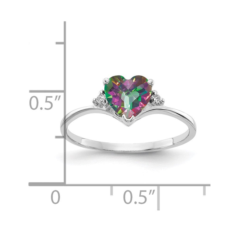 14k White Gold AA Real Diamond ring