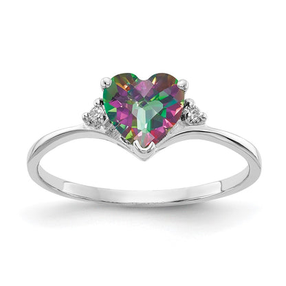 14k White Gold AA Real Diamond ring