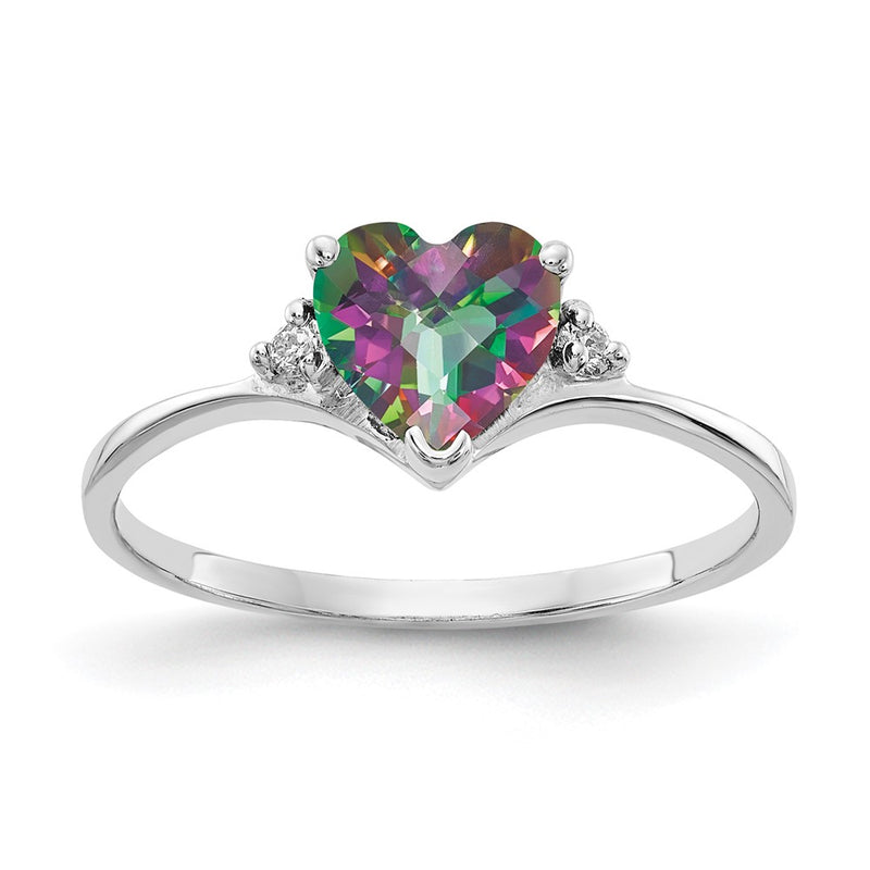 14k White Gold AA Real Diamond ring