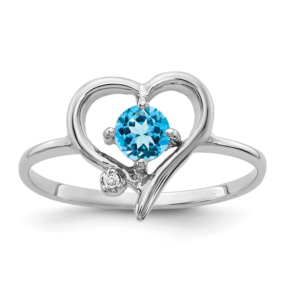 14k White Gold AA Real Diamond ring