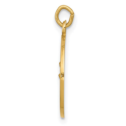 14k Yellow Gold Our Lady of Perpetual Help Medal Charm