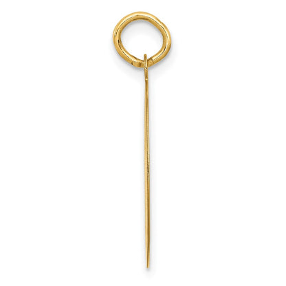 14k Yellow Gold Dachshund Disc Charm