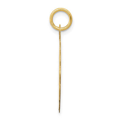 14k Yellow Gold Baseball Disc Charm