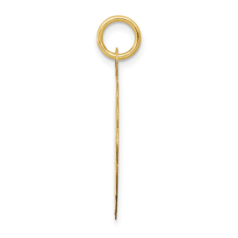 14k Yellow Gold Baseball Disc Charm