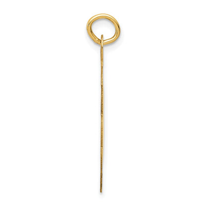 14k Yellow Gold Wedding Bells Engraveable Disc Charm