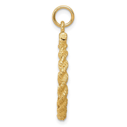 14k Yellow Gold HAPPY ANNIVERSARY Charm