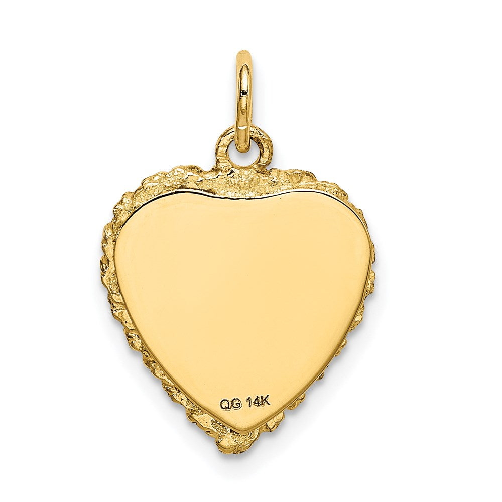 14k Yellow Gold #1 GRANDDAUGHTER Disc Charm