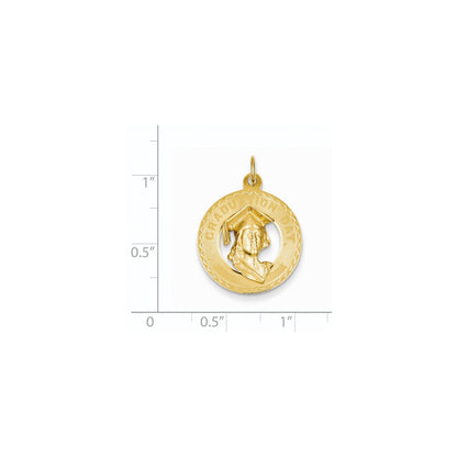 14k Yellow Gold Graduation Day w/Head Charm