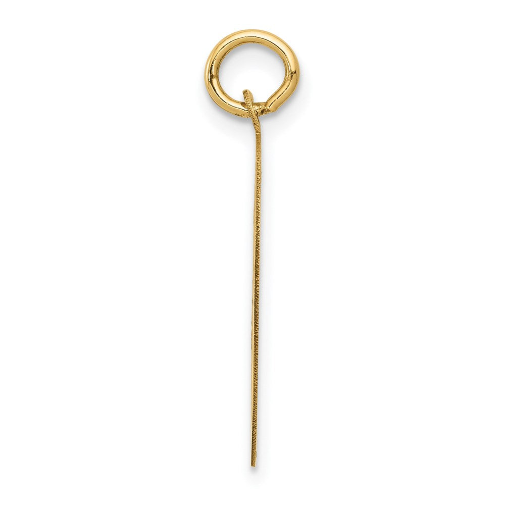 14k Yellow Gold Chihuahua Disc Charm