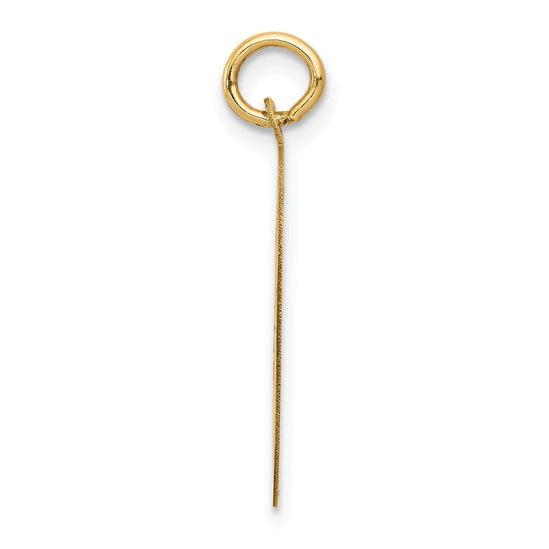 14k Yellow Gold Chihuahua Disc Charm
