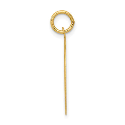 14k Yellow Gold Shih Tzu Disc Charm