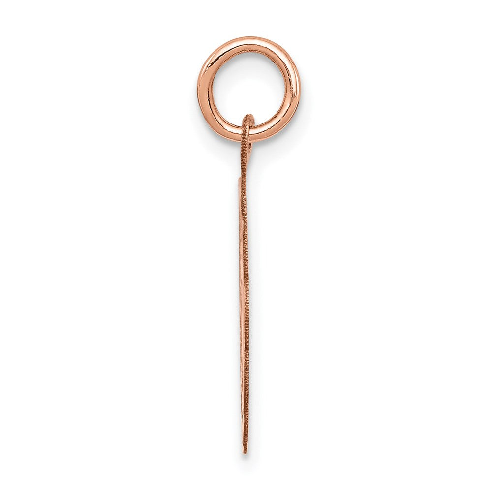 14k Rose Gold Confirmation Disc Charm