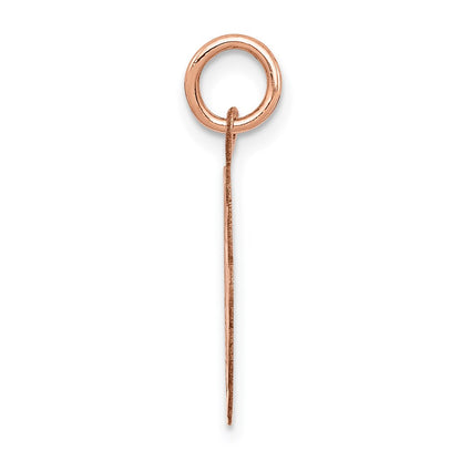 14k Rose Gold Confirmation Disc Charm