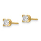 14k AAA Quality Complete Princess cut Diamond Earring
