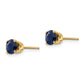 14k 5mm Sapphire Earrings - September