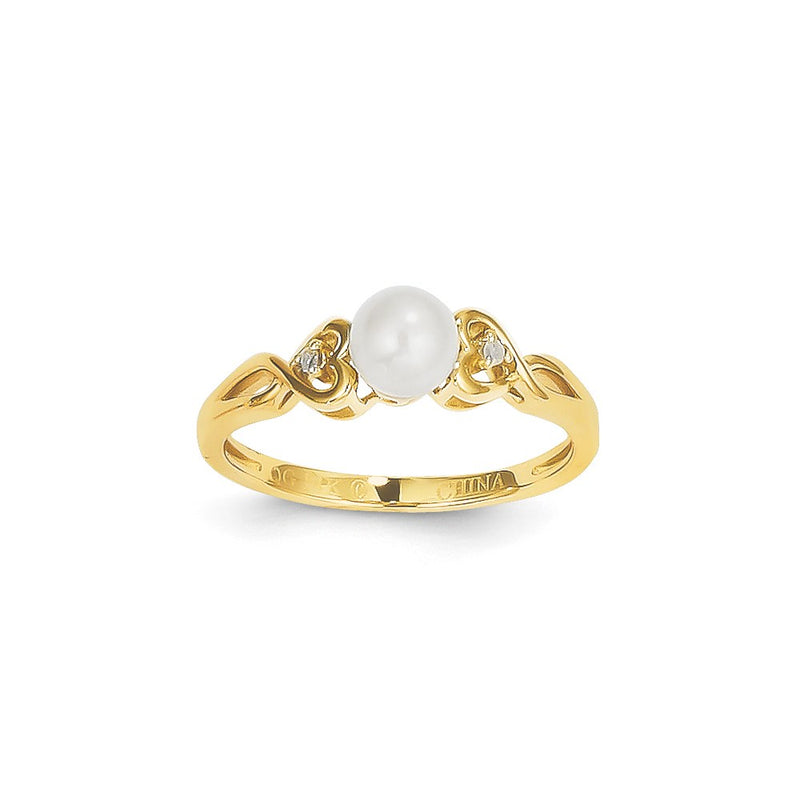 14k Yellow Gold FWCP Dia Ring