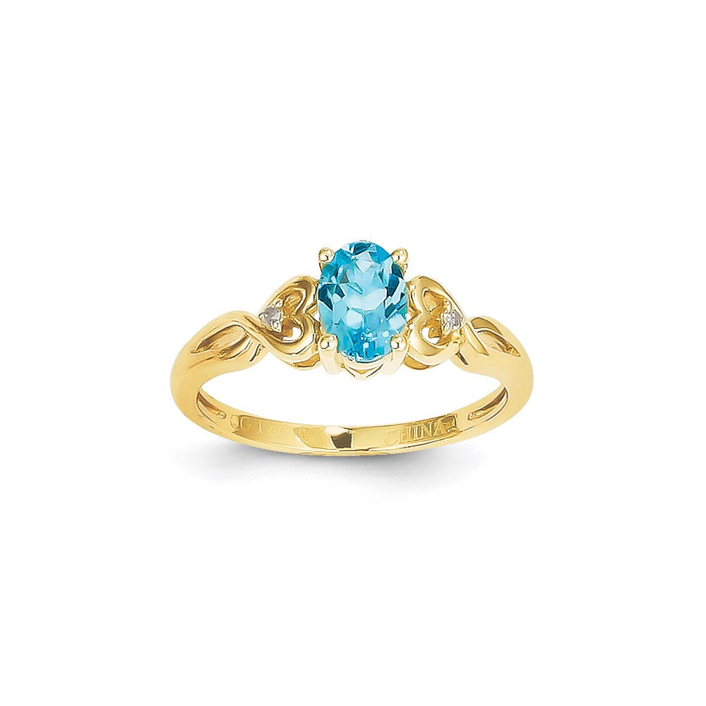 14k Yellow Gold Light BT Dia Ring